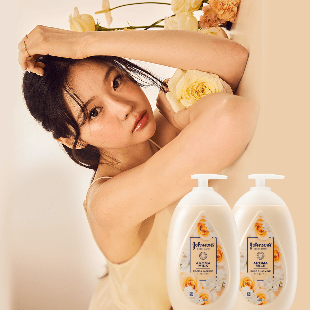 [NEW속광ローズ] Johnsons Beauty ボディローション 香りの良い 保湿 ローズ ジャスミン 500ml 2個