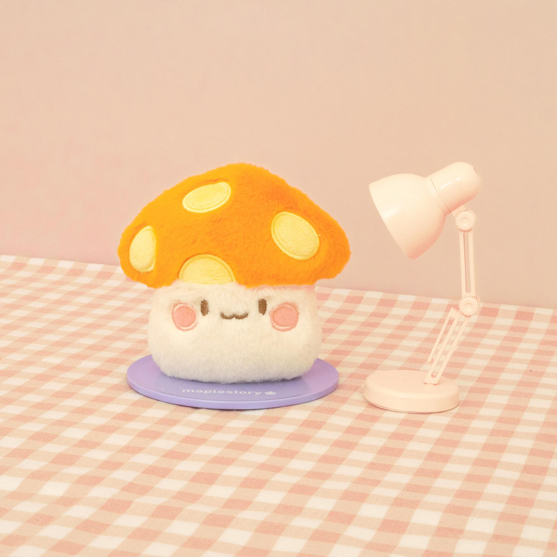 MapleStory（メイプルストーリー）スタンディングマグネットぬいぐるみ オレンジキノコ