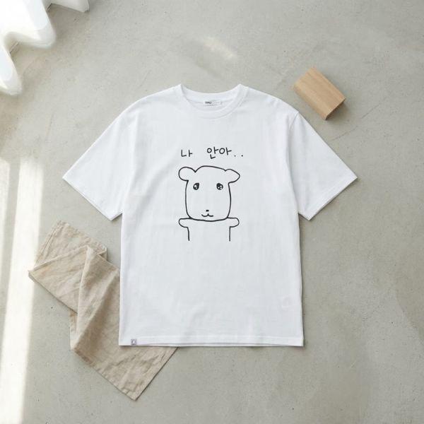 SPAO 가나디 半袖Tシャツ WHITE SPRLG25U09