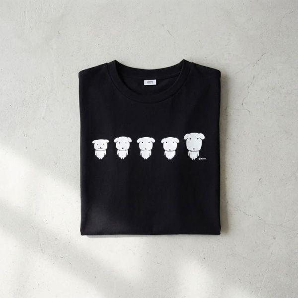 SPAO 가나디 半袖Tシャツ BLACK SPRLG25U09