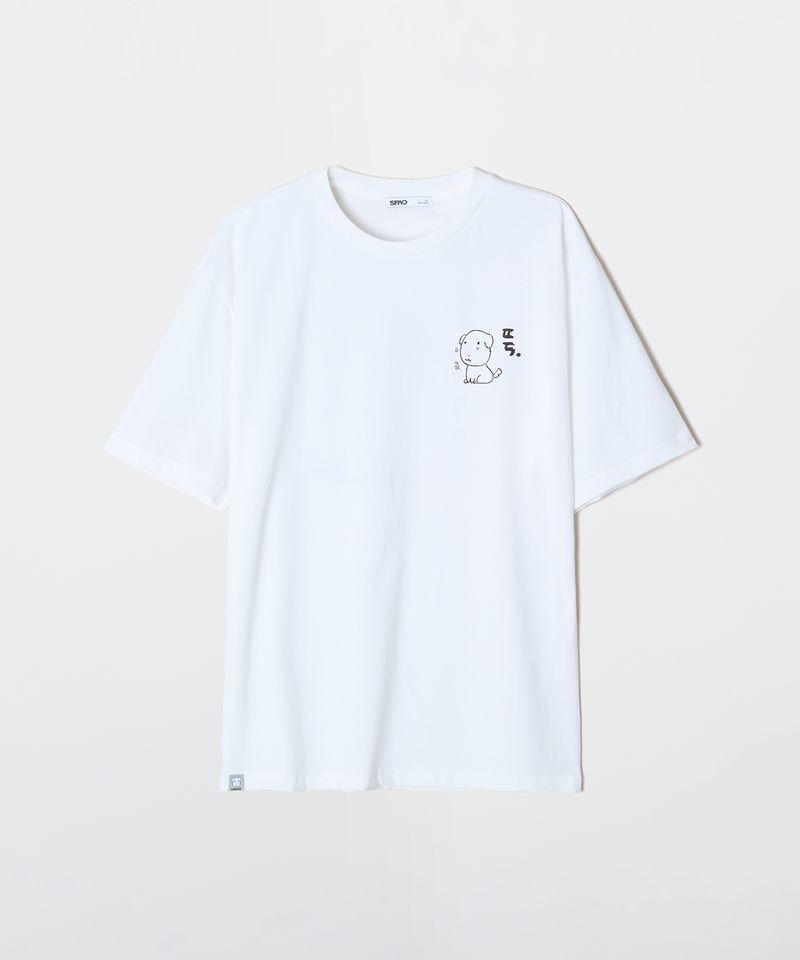 SPAO 가나디 半袖Tシャツ GRAPHIC WHITE SPRLG25U09 [BD] GRAPHIC WHITE XL[105]