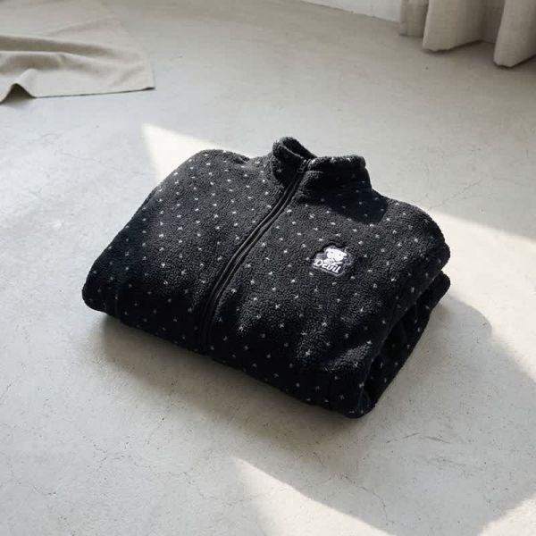 SPAO 가나디 天使と悪魔 タンブラーフリース BLACK SPFZF4VU02