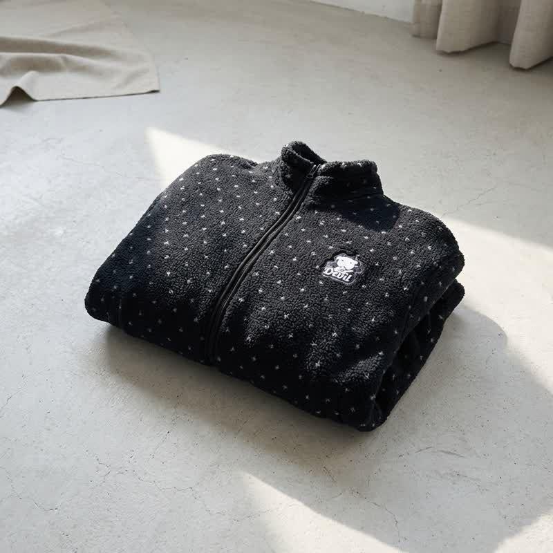 SPAO 가나디 天使と悪魔 タンブラーフリース BLACK SPFZF4VU02
