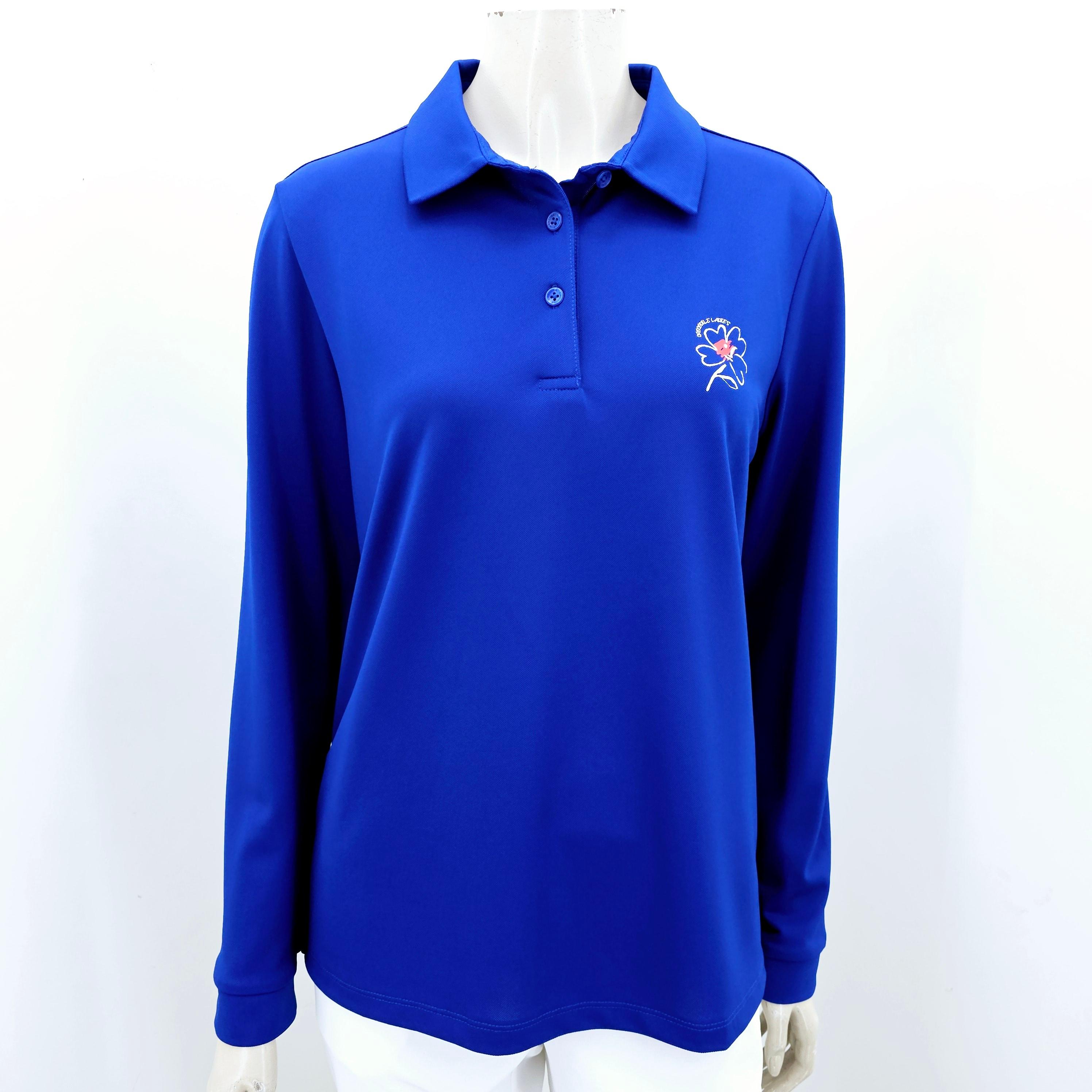 クロコダイルレディ 25年 移行期 レディース 無地 長袖 カラー Tシャツ ポリスパン 作業服 団体服 ビッグサイズ