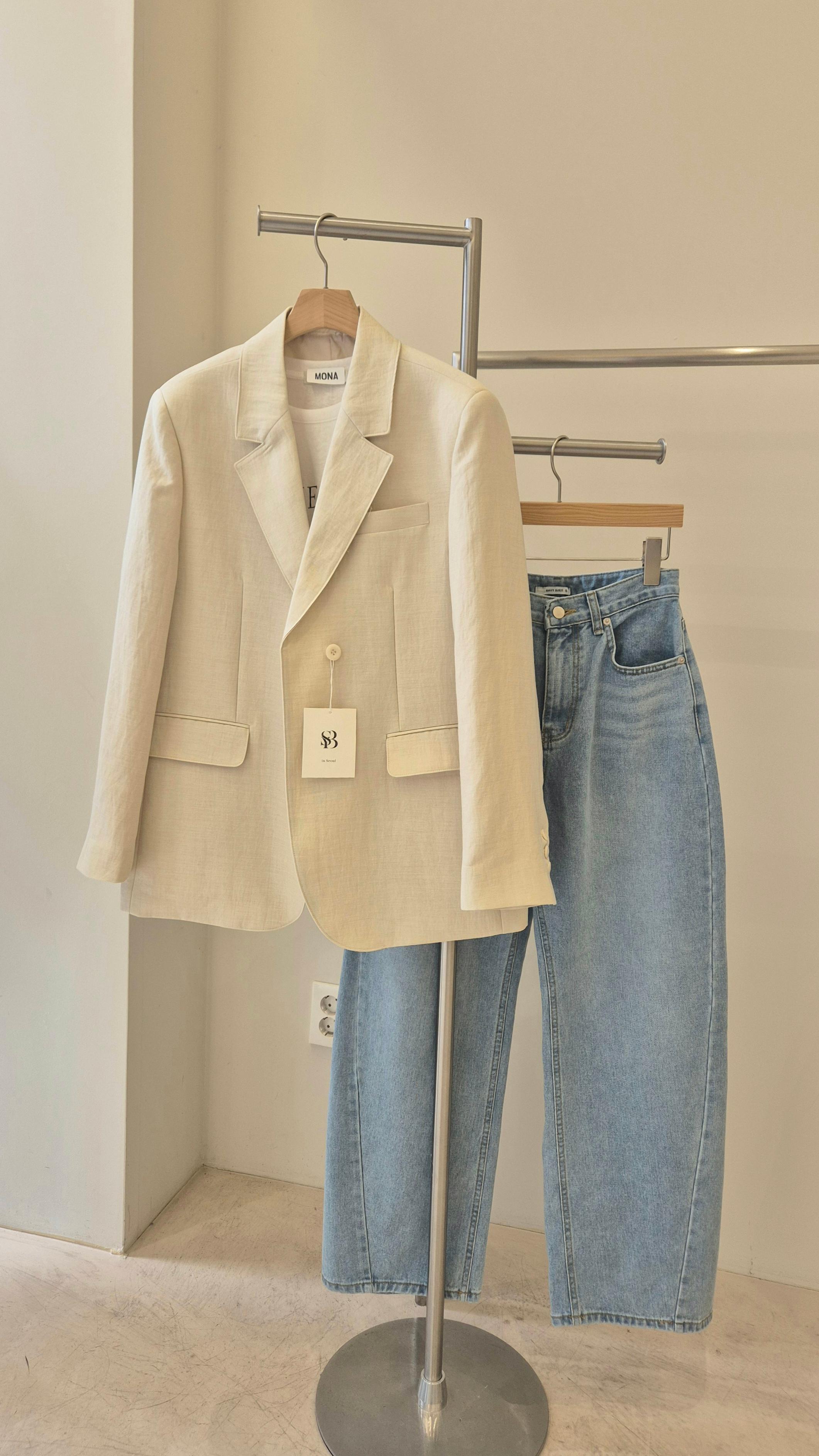 Standard cool linen basic summer jacket