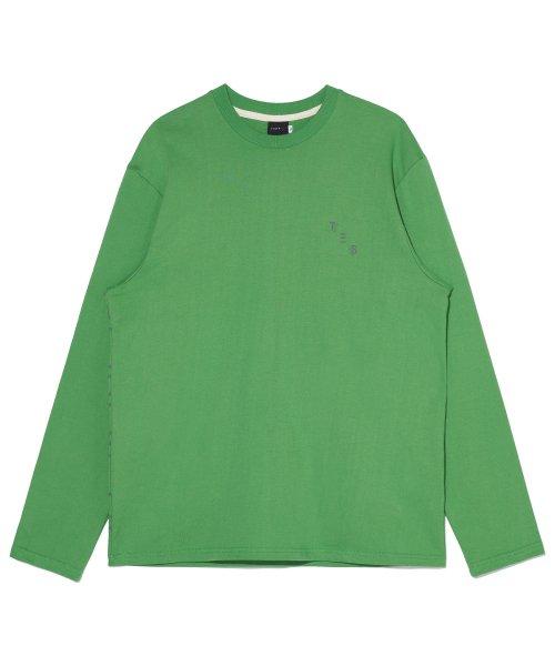 [Tempus Studio] HALF LOGO LONG SLEEVE [GREEN] 20FWHLSG