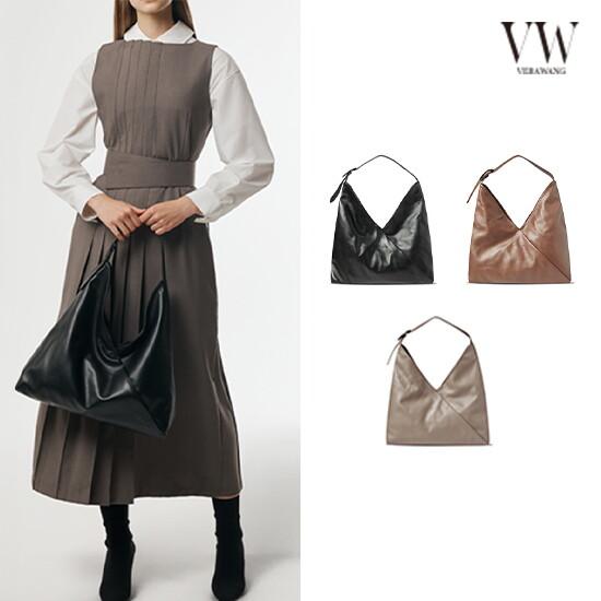 Vera Wang ヴェラウォン ルエル ラムレザー マキシ ホーボーバッグ