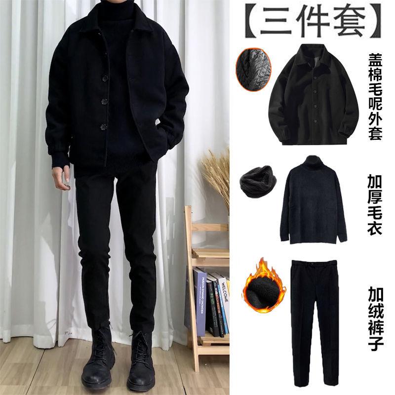 春・秋 メンズ カジュアルスーツ デートコーデセット ビッグサイズ