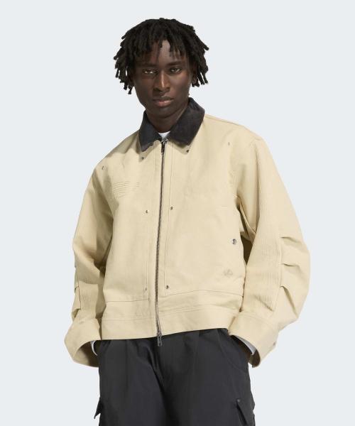 [adidas] プレミアムエッセンシャル ボンバージャケット - ストーンカーキ / KD0584 KD0584
