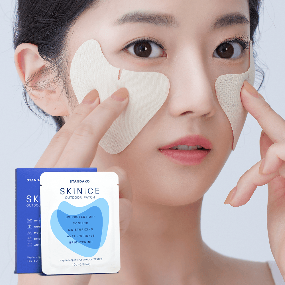 대형 와이드 골프기미패치 얼굴 썬패치 햇빛 자외선차단패치 5매