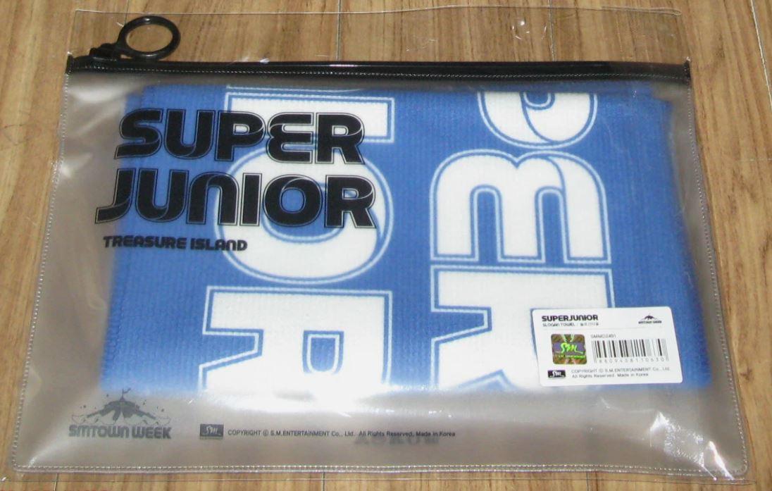 SUPER JUNIOR (SUPER JUNIOR スローガンタオル) SUPER JUNIOR SUPERJUNIOR SMTOWN WEEK SM OFFICIAL GOODS SLOGAN TOWEL