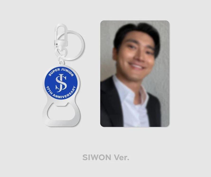 SUPER JUNIOR (SUPER JUNIOR シウォン オープナーキーリング) SUPER JUNIOR 17th Anniversary OFFICIAL MD GOODS Opener Key Ring + PHOTOCARD