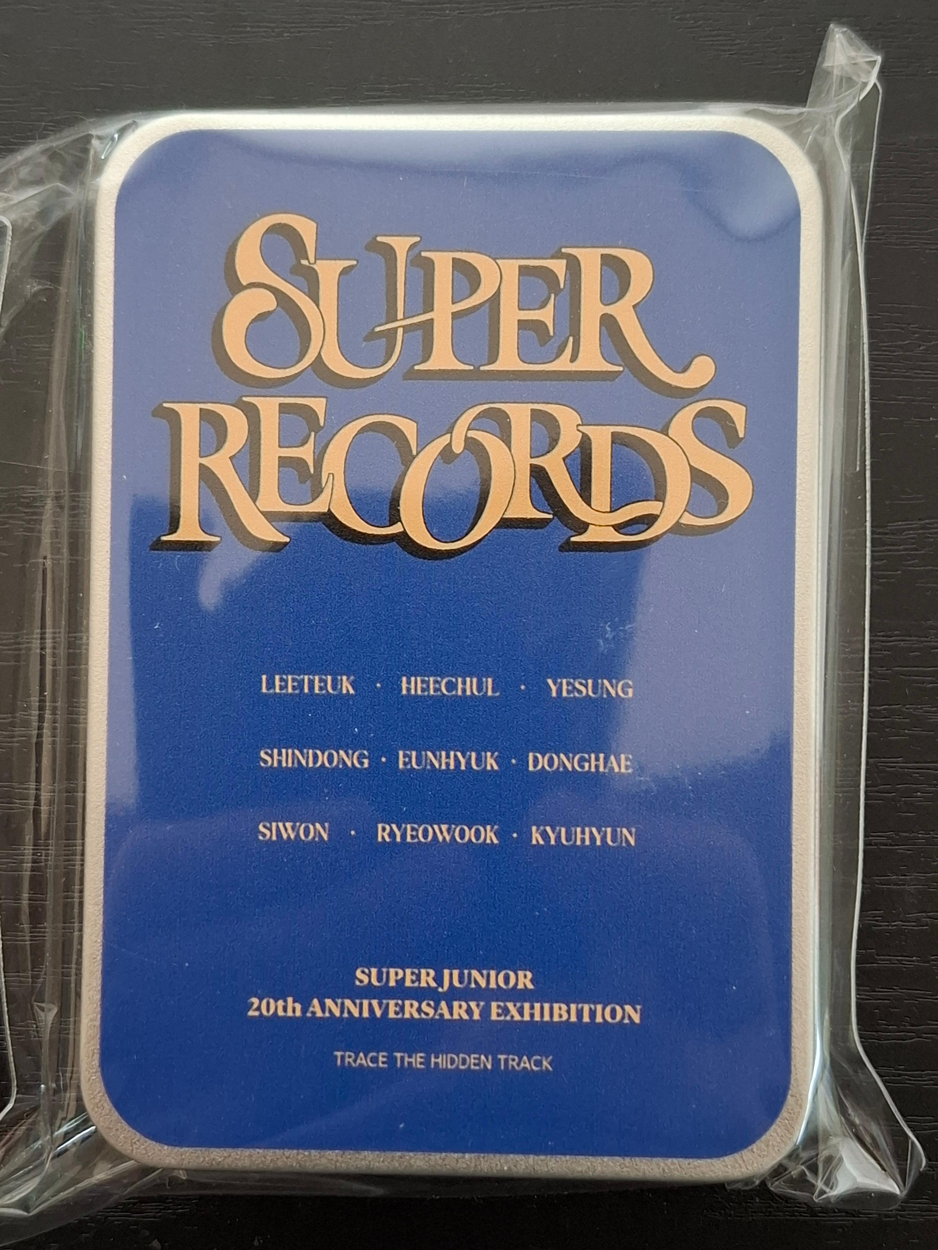 (틴케이스 스티커 세트) SUPER JUNIOR SUPER JUNIOR 20th ANNIVERSARY SUPER RECORDS TINCASE STICKER SET