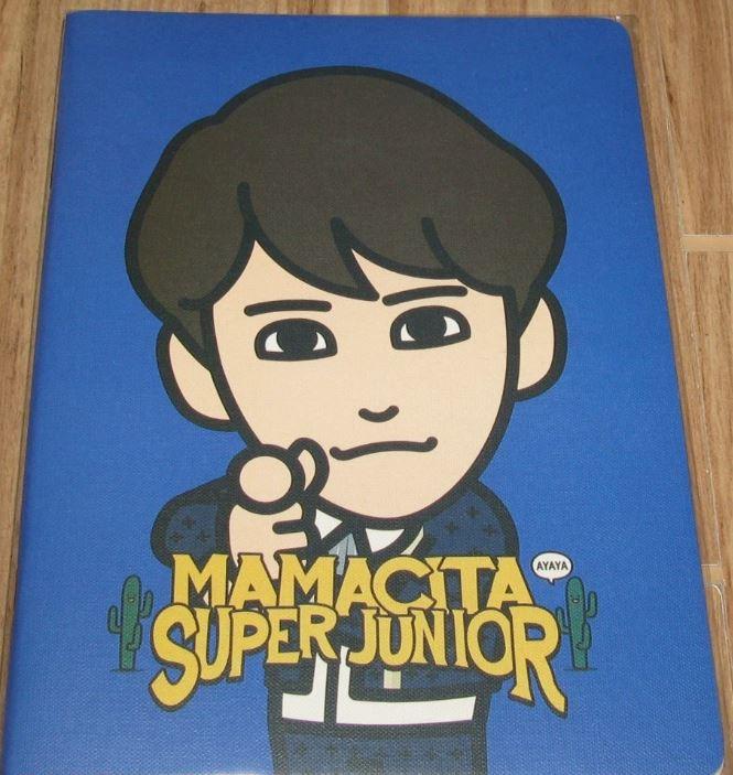 (SUPER JUNIOR 규현 캐릭터 노트) SUPER JUNIOR SJ MAMACITA AYAYA SM LOTTE POP UP GOODS KYUHYUN CHARACTER NOTE
