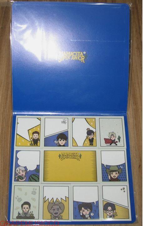 (SUPER JUNIOR キャラクター スティッキーノート) SUPER JUNIOR MAMACITA AYAYA SM LOTTE POP UP OFFICIAL GOODS CHARACTER STICKY NOTE
