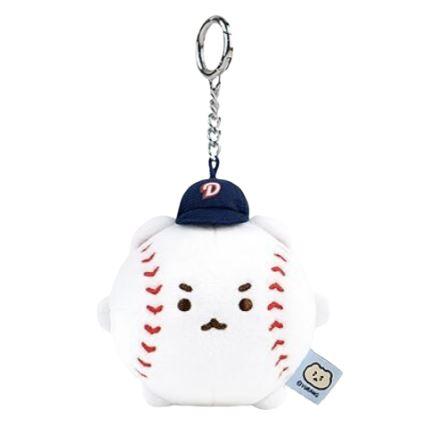 DOOSAN BEARS x MANGGUREOJINGOM 野球ボール ミニぬいぐるみ キーホルダー