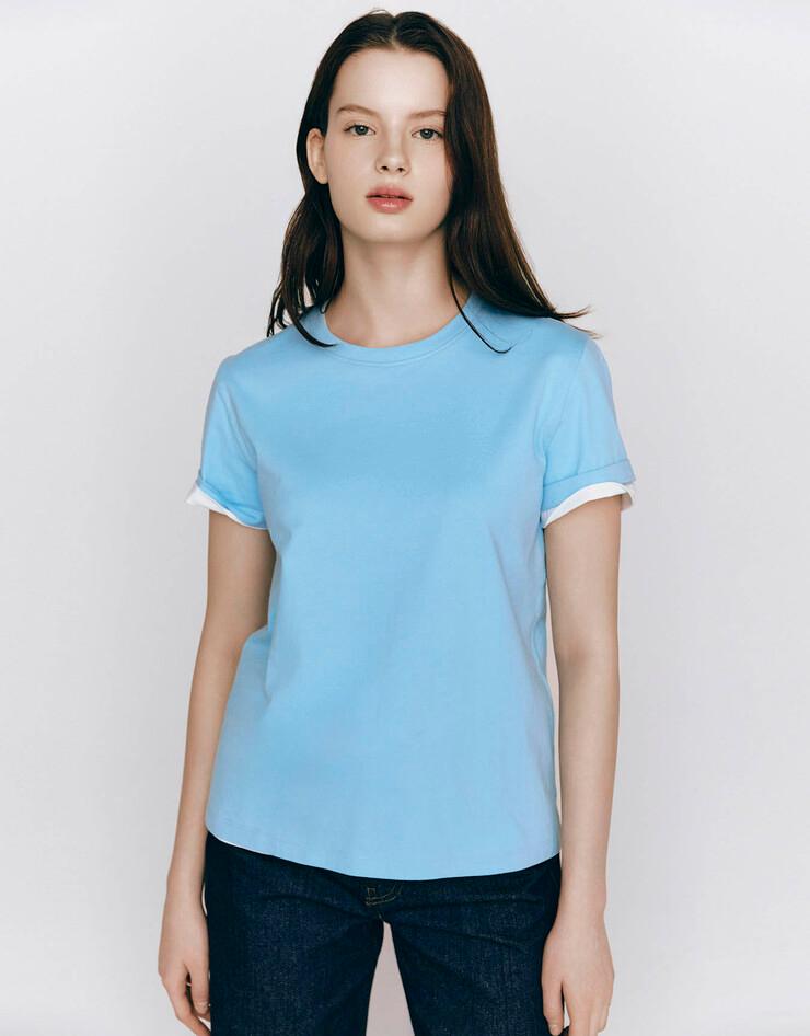 GIORDANO レディース コットン クルーネック ベーシックフィット デイリー 無地 半袖Tシャツ 325518