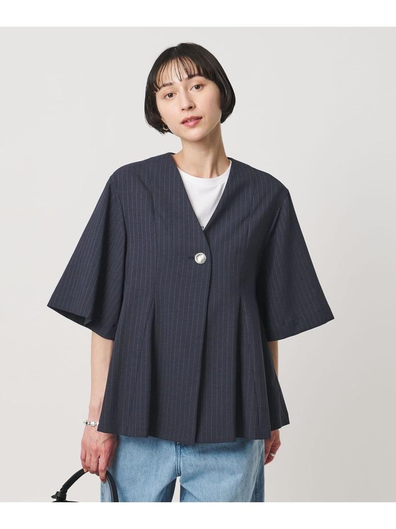 UNITED ARROWS ユナイテッドアローズ ストライプ ブラウス 洗濯可能 レディース トップス