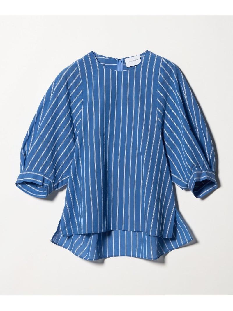 UNITED ARROWS ユナイテッドアローズ ストライプ マリン ブラウス 洗濯可能 レディース トップス
