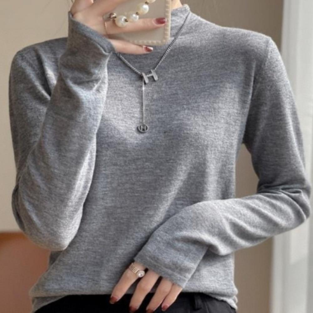 ハノビック ベーシックラウンドネックTシャツ レディース トップス レディースTシャツ