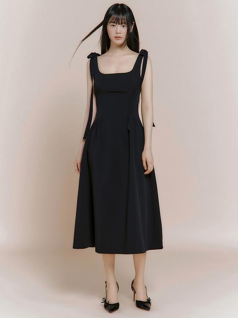 [IVANAhelsinki] フラッシュ リボン レイヤード ドレス