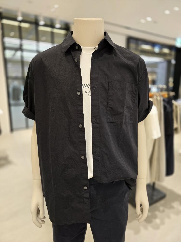 GIORDANO Shirt Oversized Shirt Summer Short Sleeve Shirt 044511
