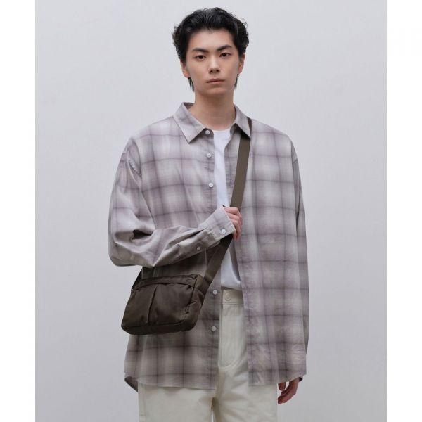 무신사 스탠다드 MUSINSA ANDARD AVR 듀얼 포켓 미니 크로스 백 브라운