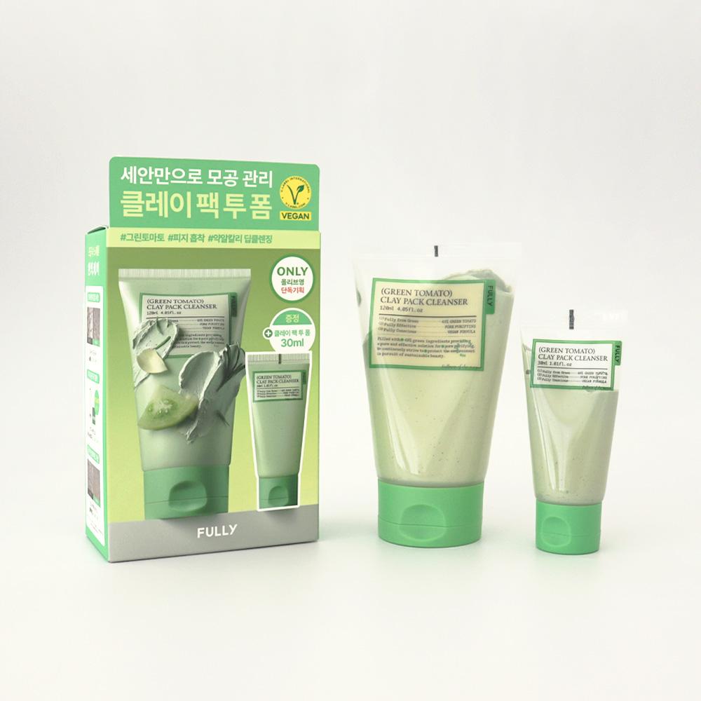 FULLERY (풀리) グリーン トマト クレイパック クレンザー 120ml+30ml