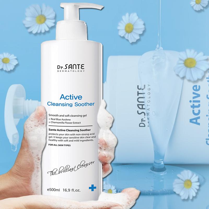상떼 아줄렌 클렌징 수더 진정 보습 수분 약산성 저자극 폼클렌저 500ml+S1-3번들셋