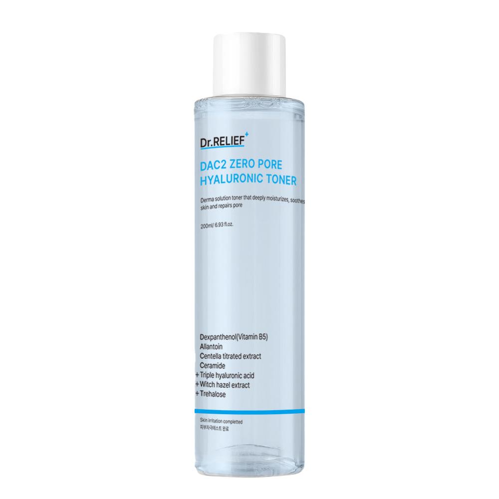 [닥터릴리프] 제로 모공 히알루론산 토너 디에이씨투 수분 시카 판테놀 진정 피부장벽 스킨