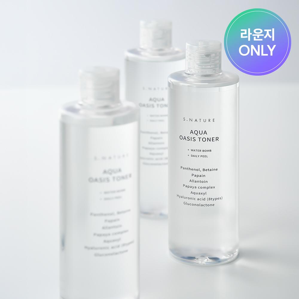 [Lounge Exclusive] e's Nature Aqua Oasis Toner 210ml 3-piece Set