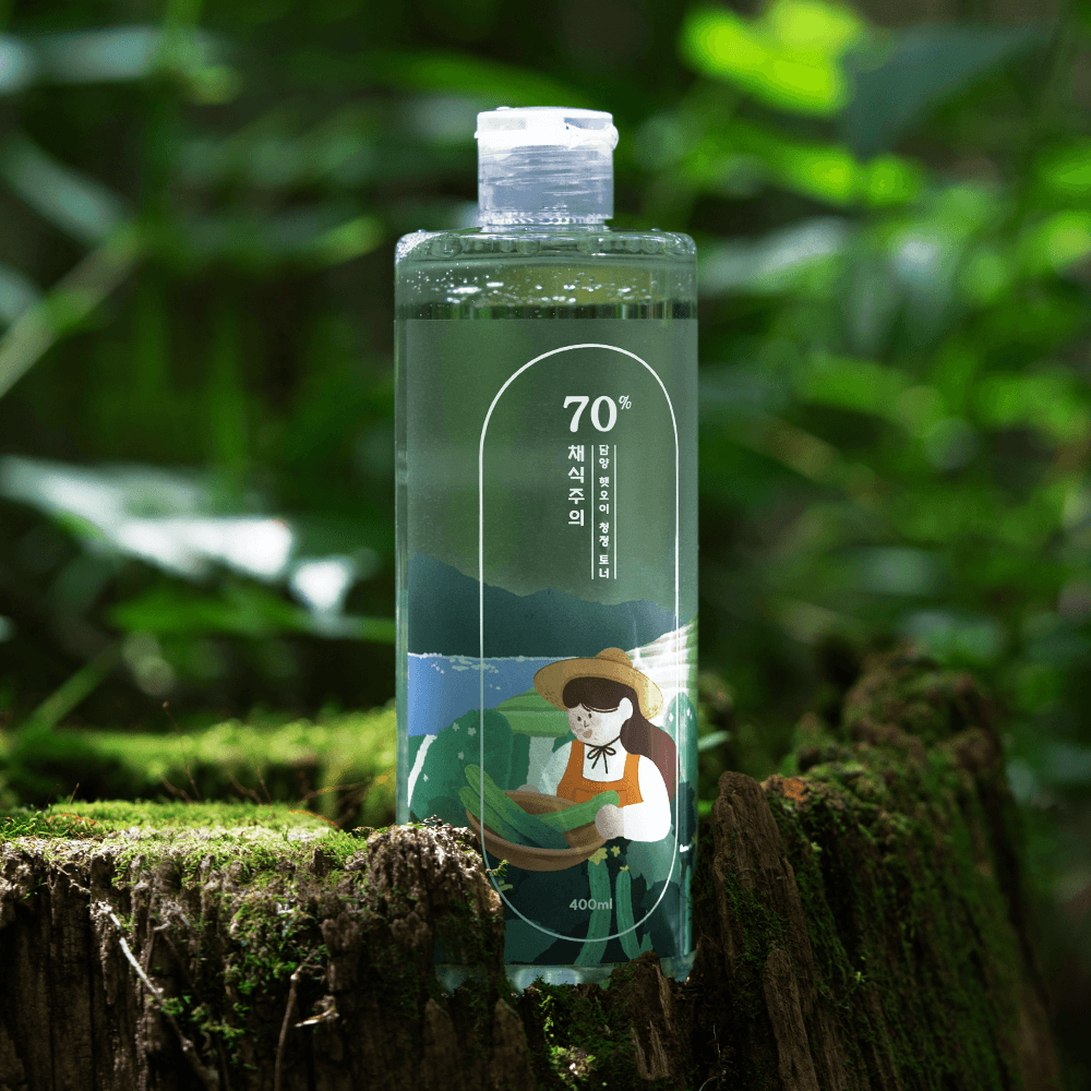 Vegan Damyang Sun-ripened Cucumber 70% Cooling Toner_400ml (Heat Cooling, Moisture Soothing, Whitening, Low Irritation, Vegan Cucumber Toner)