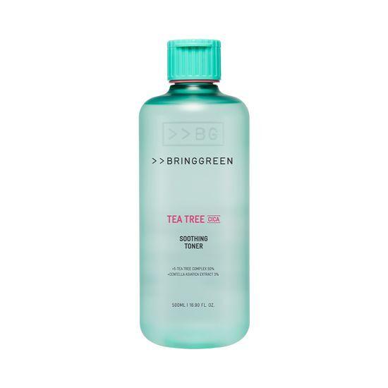 [水分・皮脂バランスケアトナー] Bring green ティーツリーシカ スージングトナー (500ml/250ml)