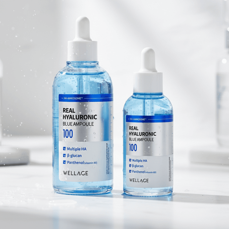 Wellageリアルヒアルロニックブルー100アンプル 100ml+60mlセット 160ml大容量