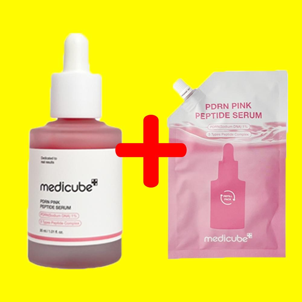 1+1 메디큐브 연어 PDRN 핑크 펩타이드 앰플 30ml+50ml