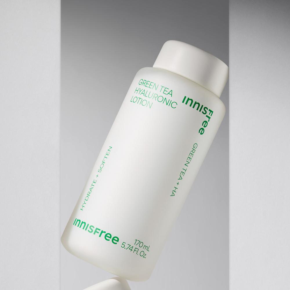 イニスフリー グリーンティー ヒアルロン酸 ローション / 低刺激 水分不足肌 インナー乾燥 170ml, 1個