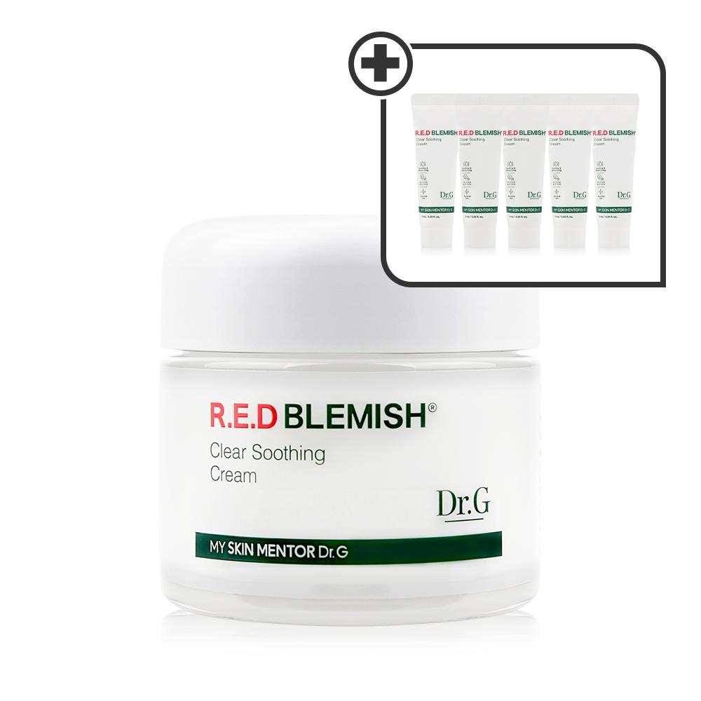 Dr.G RED BLEMISH CLEAR SOOTHING CREAM 120ml (70ml+50ml) モイスチャークリーム