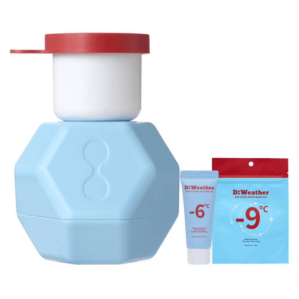 D:WEETHERE LESKUCOOL アイシークリンクリーム 熱老化 スーディングクリーム ヒアルロン酸 赤み鎮静 40ml+40ml