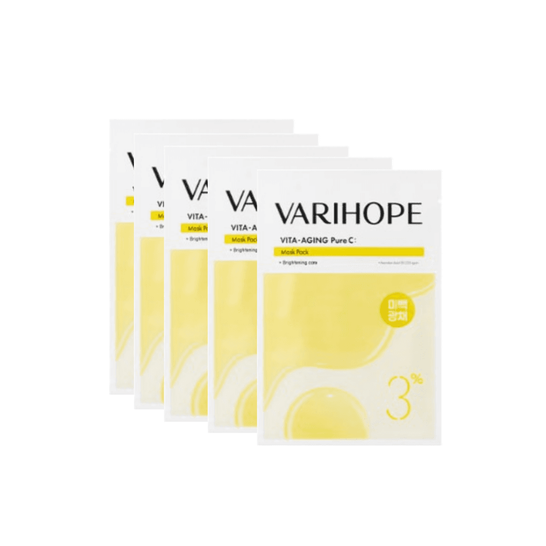 Berryhop Pure Vitamin C Whitening Mask Pack Eight Days Pure Vitamin C 5枚