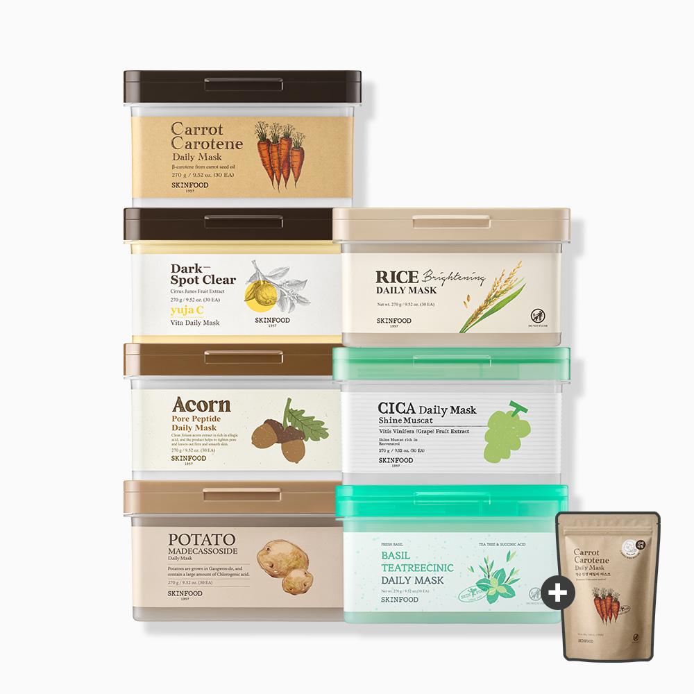 Skinfood [Daily Mask Refill 15枚 プレゼント] Daily Mask 7種 2個 SET
