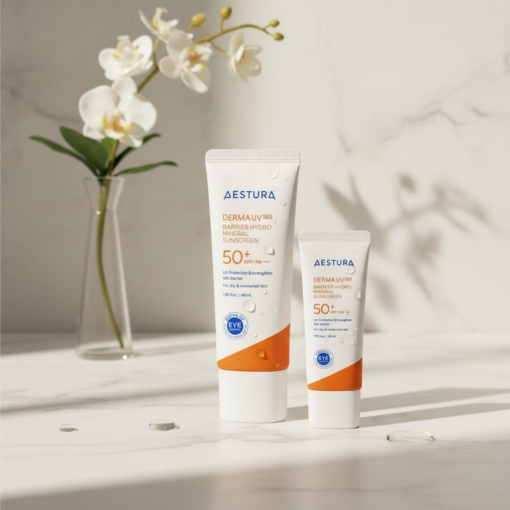 NEW AESTURA DERMA UV365 Barrier Moisture Inorganic Sun Cream Special Set 40ml+20ml /Event