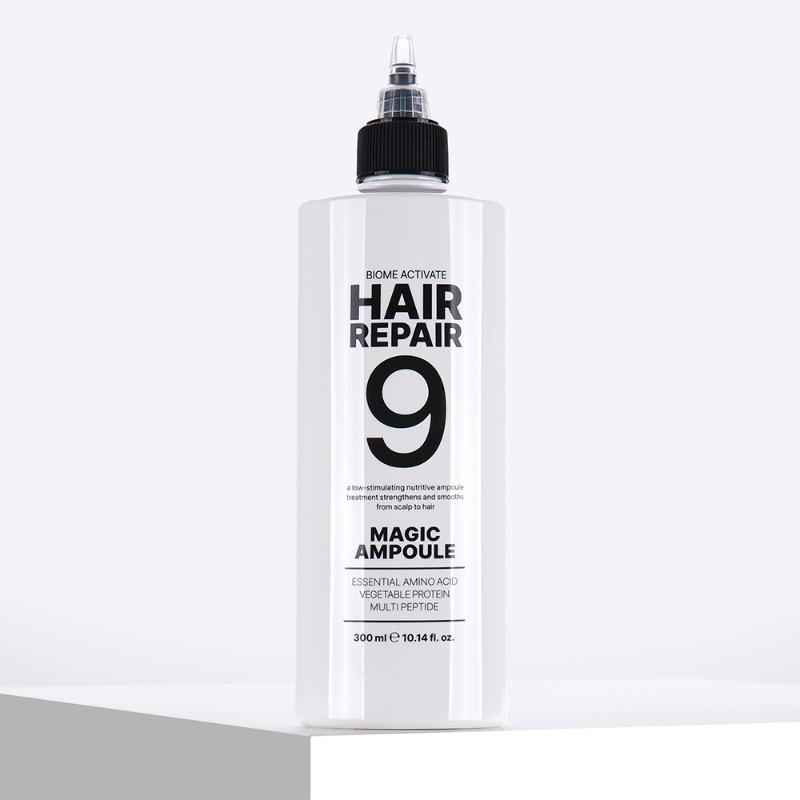 [BaeK] HAIR REPAIR 9 MAGIC AMPoule [300ml] 9秒ワカメ 9秒完成 ウォータートリートメント ワカメ髪質 超極ダメージヘア オールインワン 脱毛緩和 スチームパック