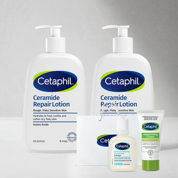Cetaphil セラマイド リペア ローション 473ml 2個+クリーム 50g