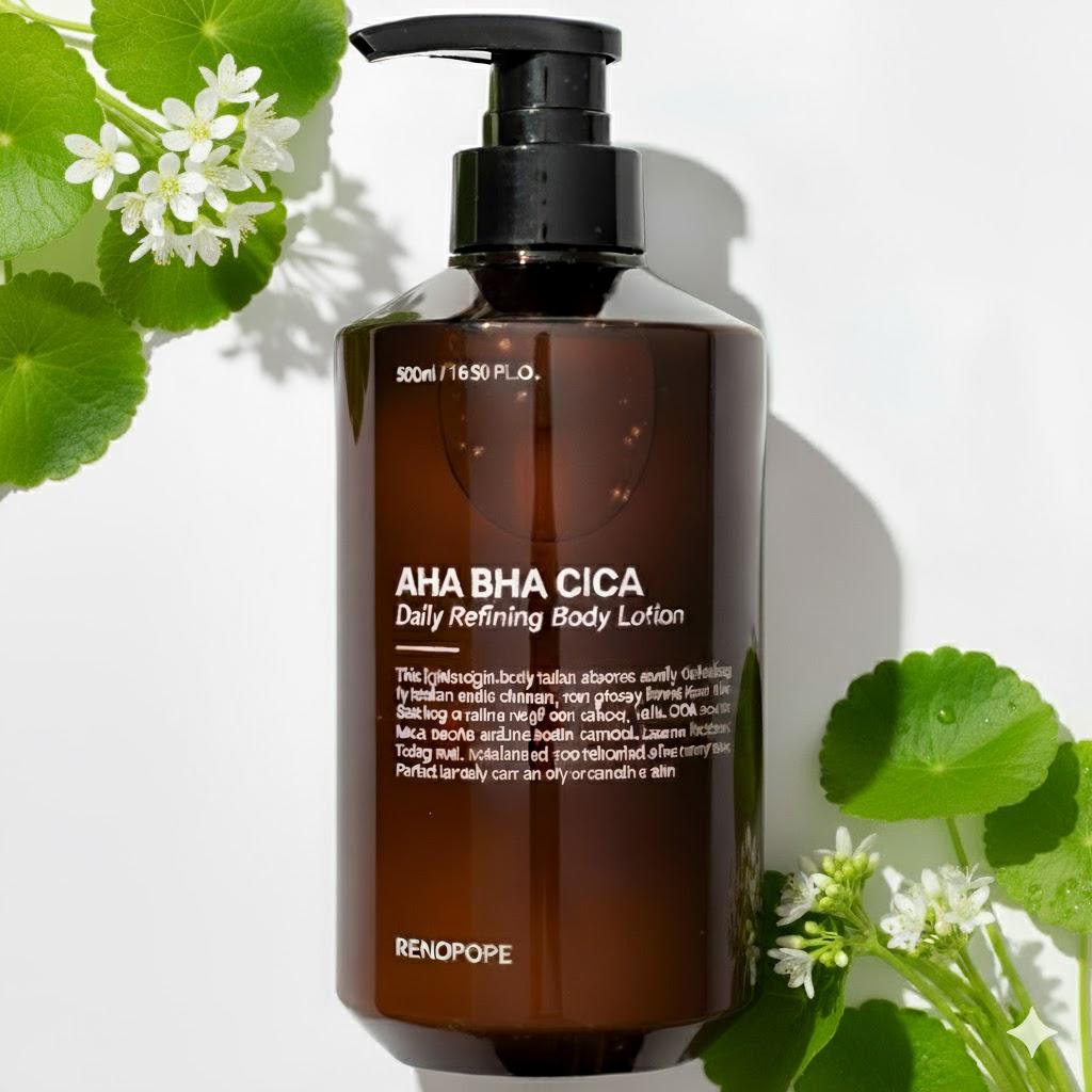 AHA BHA CICA ボディローション 毛穴トラブル 角質ケア 鶏皮肌 背中ニキビ シカ鎮静 高保湿 ローション