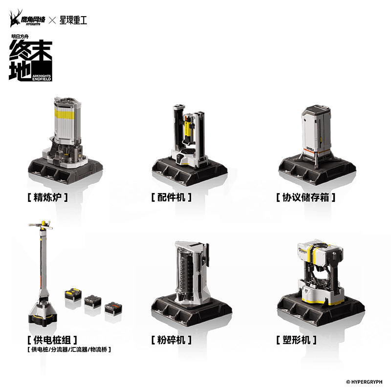 (アークナイツ エンドフィールド) 統合重工プロトコル フィギュア ミニチュアプラモデル B A セット