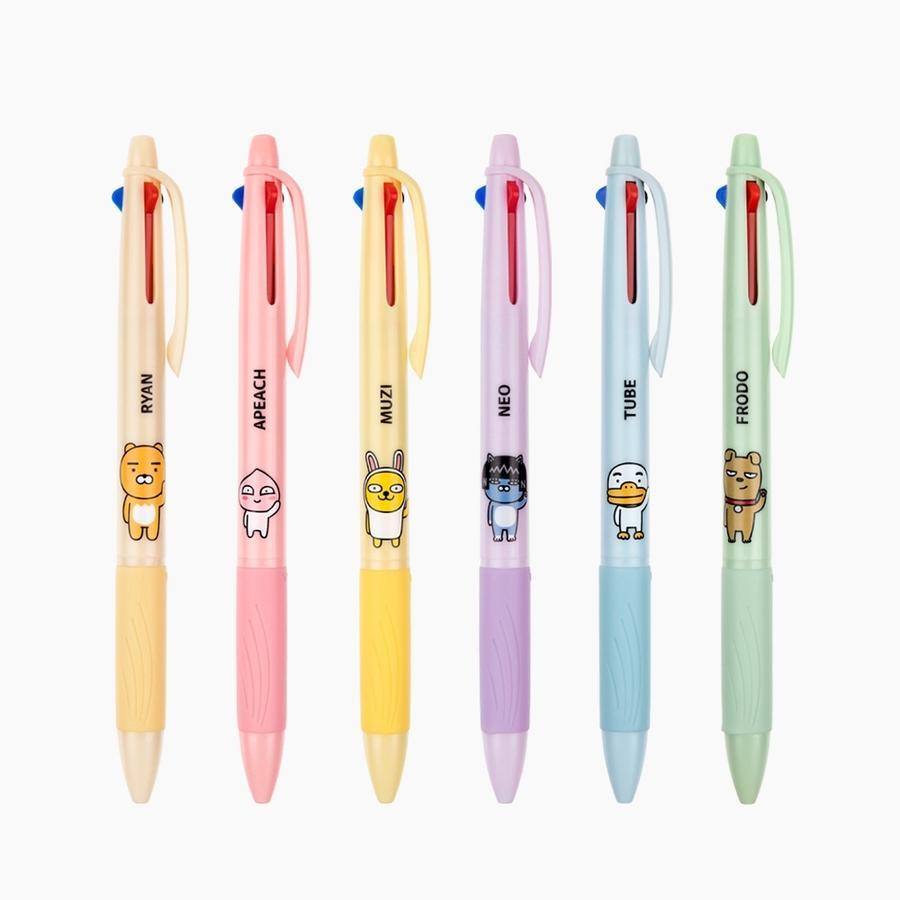 カカオフレンズ 3色ボールペン 0.7mm