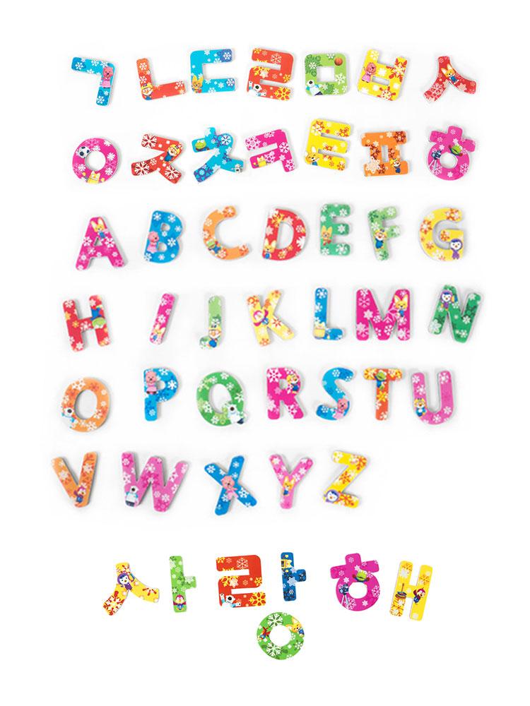 뽀로로 판자석 教材 数字 ハングル 英語 文字学習