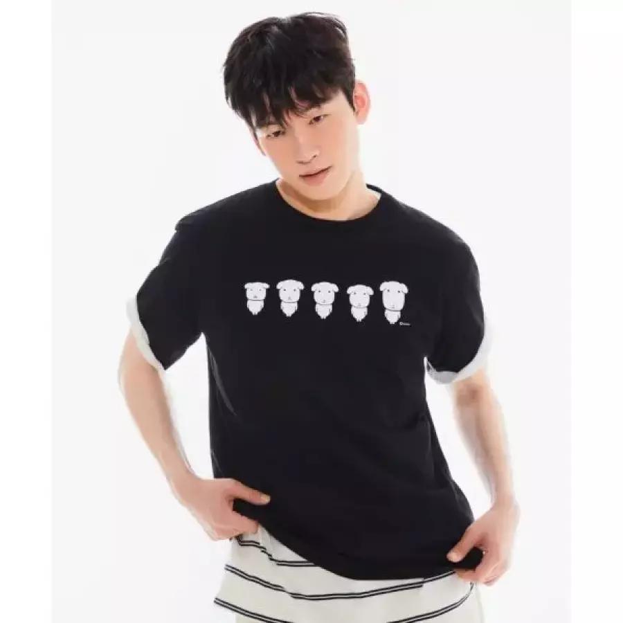 SPAO ガナディ Tシャツ BLACK SPRLG25U09