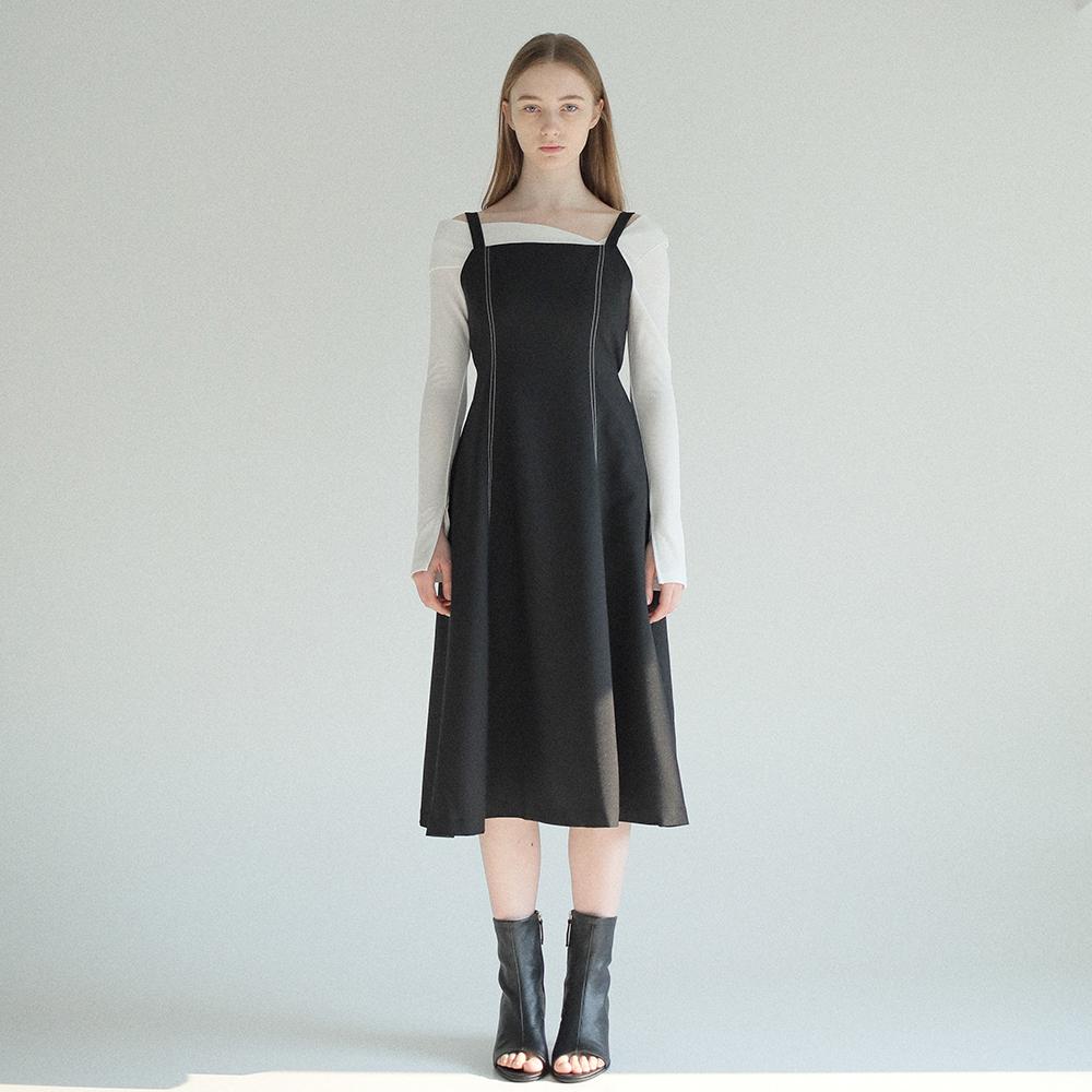[Pol&Alice] CAMISOLE DRESS / BLACK