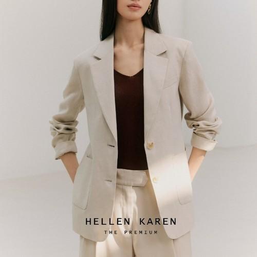 HELLEN KAREN The Premium 26SS French Linen 100% Jacket